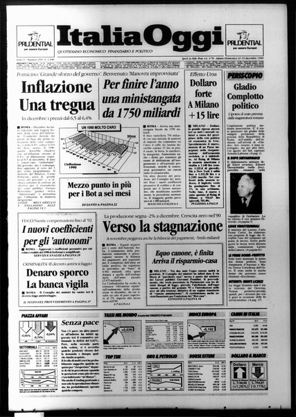 Italia oggi : quotidiano di economia finanza e politica